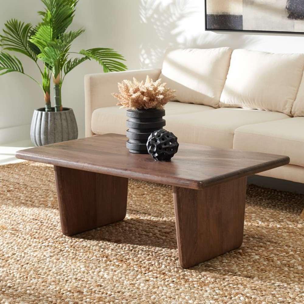 Safavieh - Couture - Felicity Wood Coffee Table - Walnut - SFV5747A veiw 3
