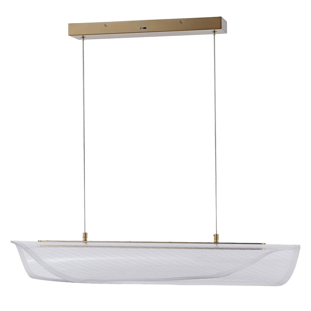 Safavieh - Fenric Acrylic Linear Pendant / Clear / Gold - CTL1120A view 1