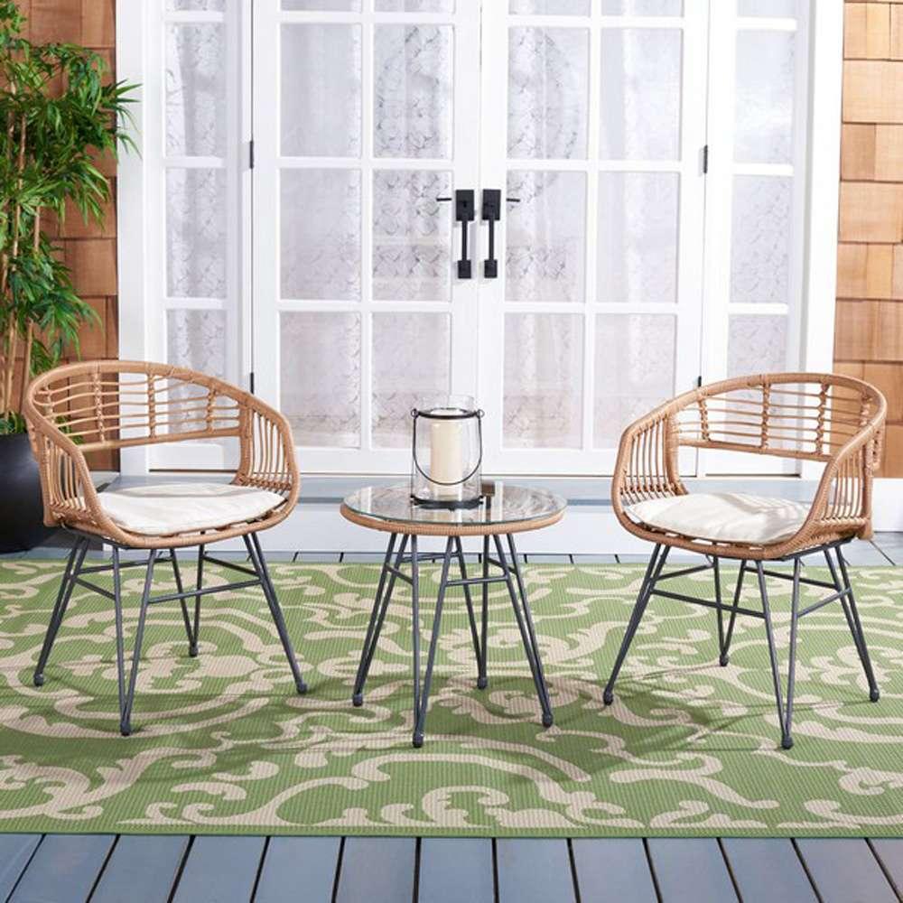 Safavieh - Ferla 3Pc Lounger Set - Natural - Beige - PAT9014A veiw 2