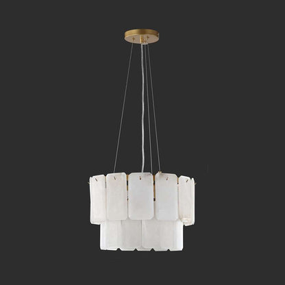 Safavieh - Couture - Fernandez Marble 2 Tier Chandelier - Gold - White - CTL1021A veiw 1