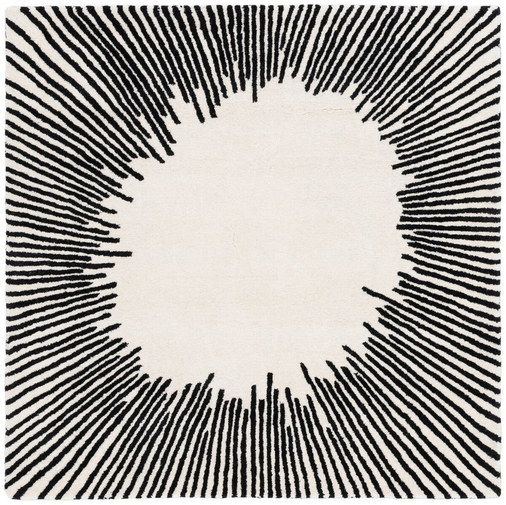 Safavieh - Fifth Avenue 129A Ivory Black - 9" X 9" - FTV129A-9SQ view 1