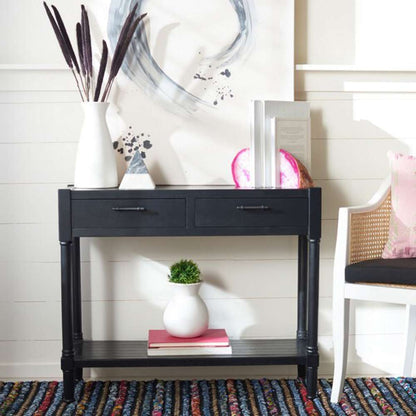 Safavieh - Filbert 2Drw Console Table - Black - CNS5716B veiw 2