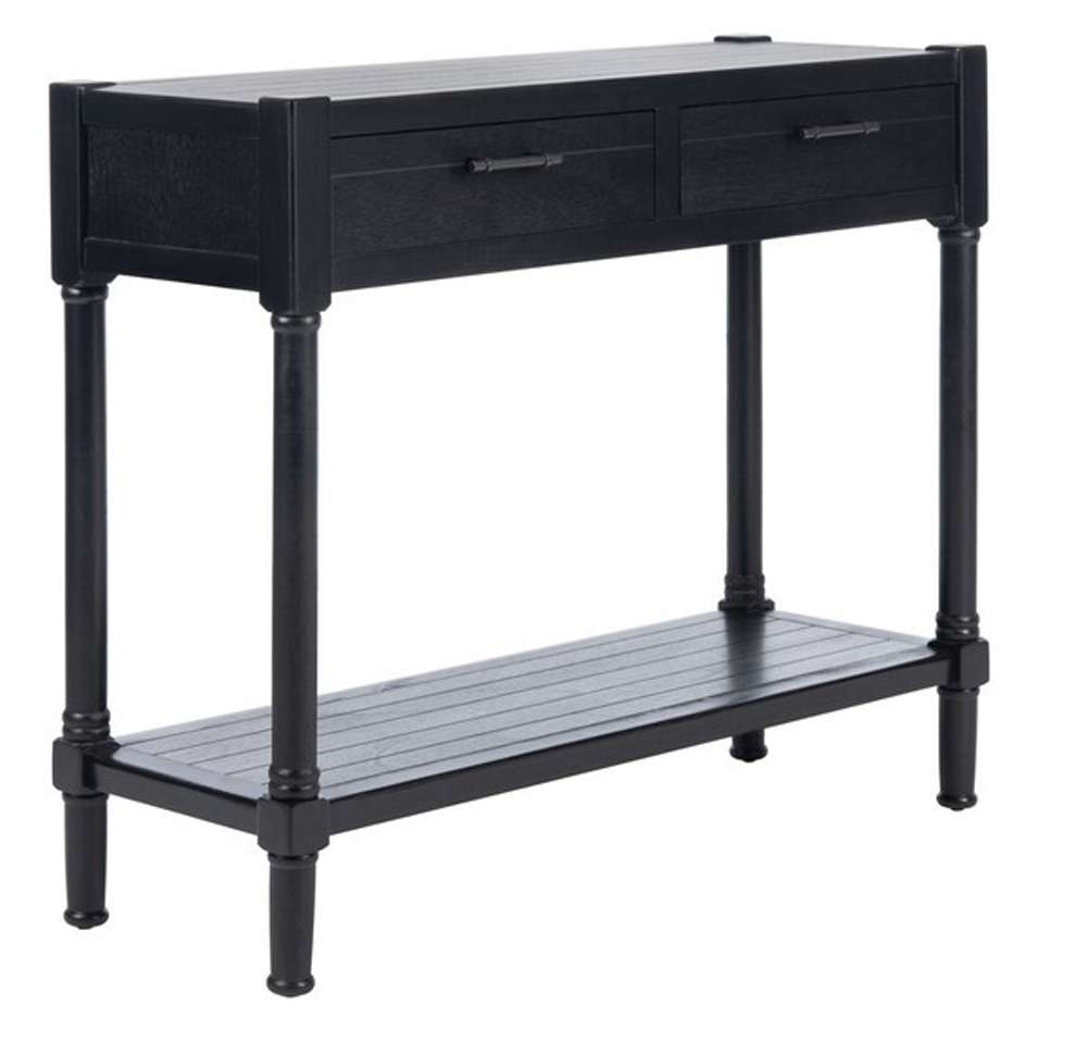 Safavieh - Filbert 2Drw Console Table - Black - CNS5716B veiw 4