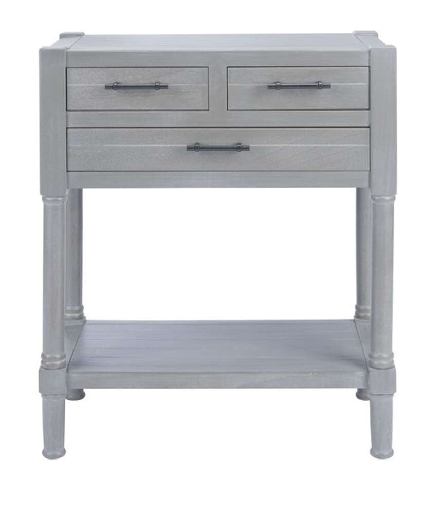 Safavieh - Filbert 3Drw Console Table - White Wash Grey - CNS5717D veiw 1
