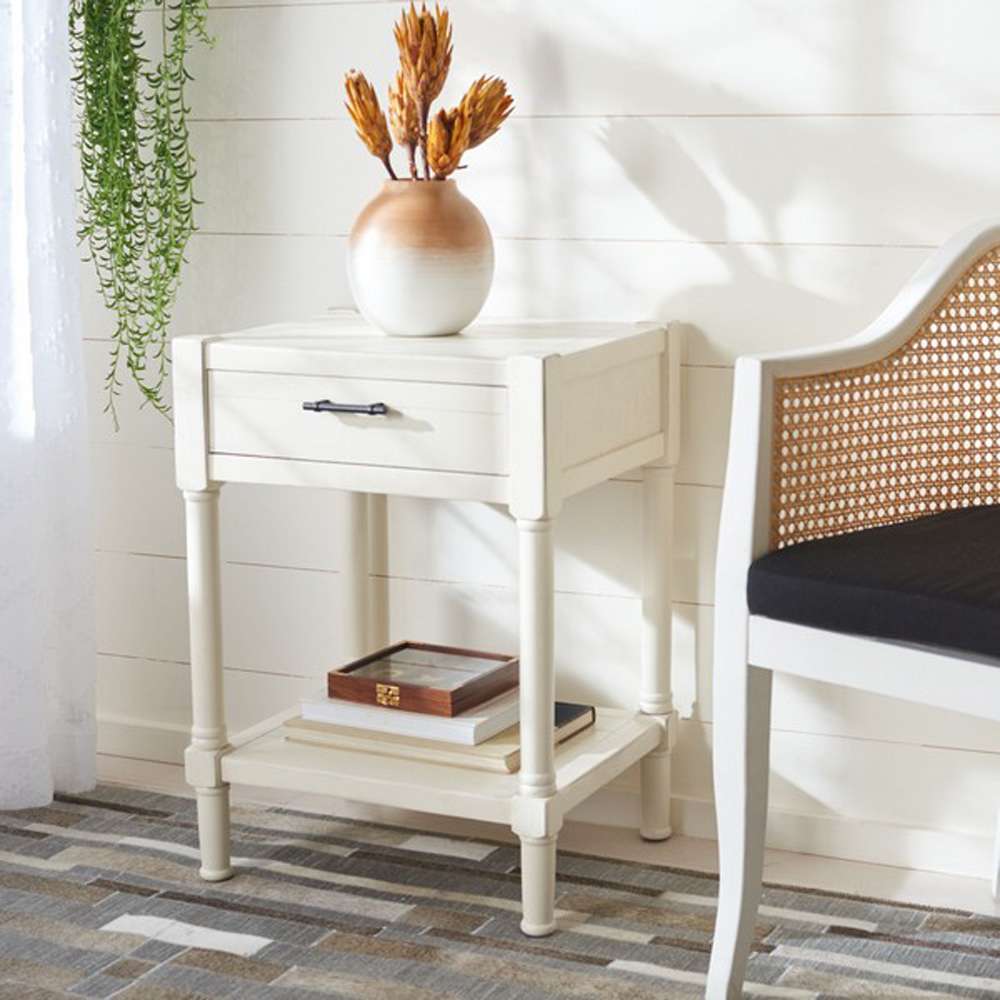 Safavieh - Filbert Accent Table - Distressed White  - ACC5711A veiw 2