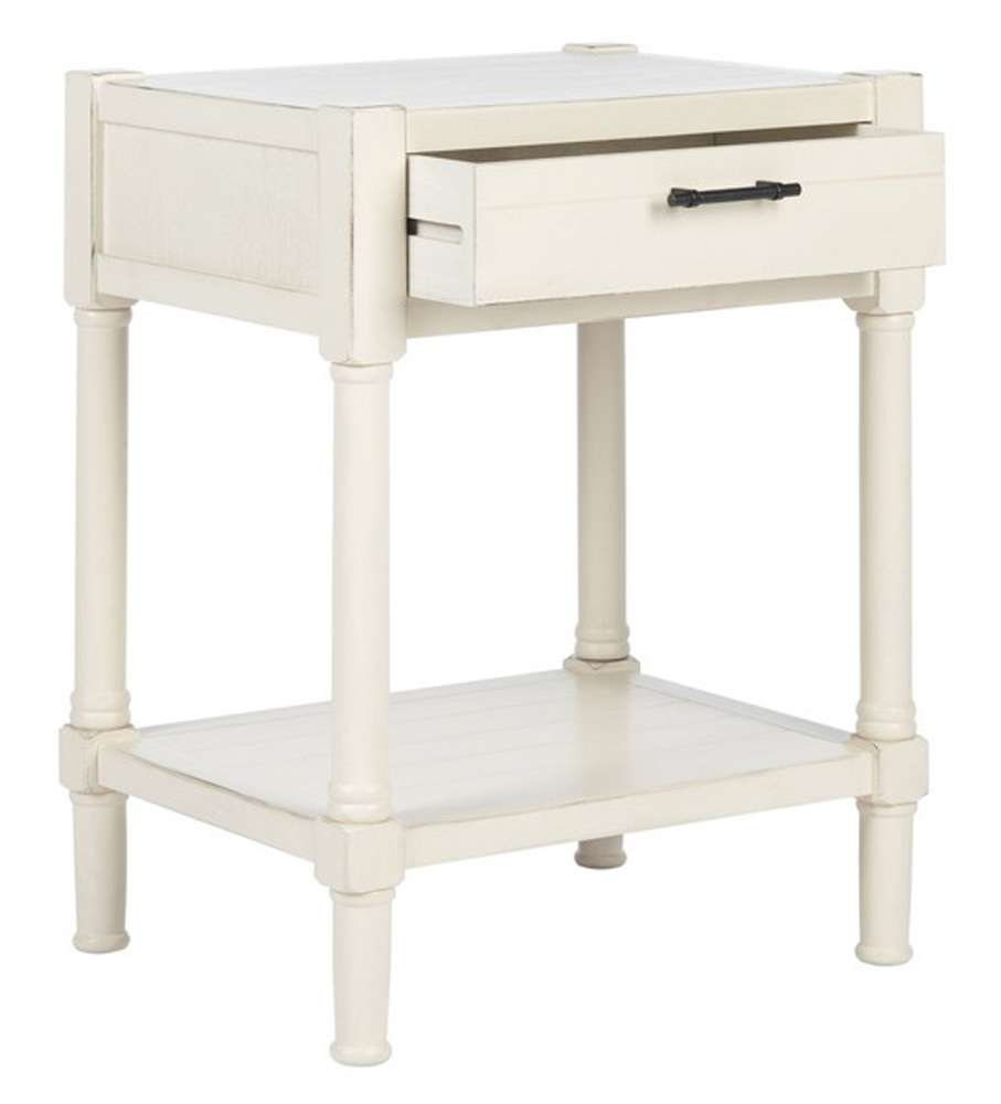 Safavieh - Filbert Accent Table - Distressed White  - ACC5711A veiw 3