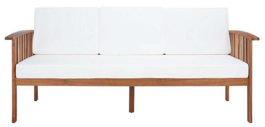 Safavieh - Finnick Outdoor Bench - Natural - Beige - PAT7303A veiw 1