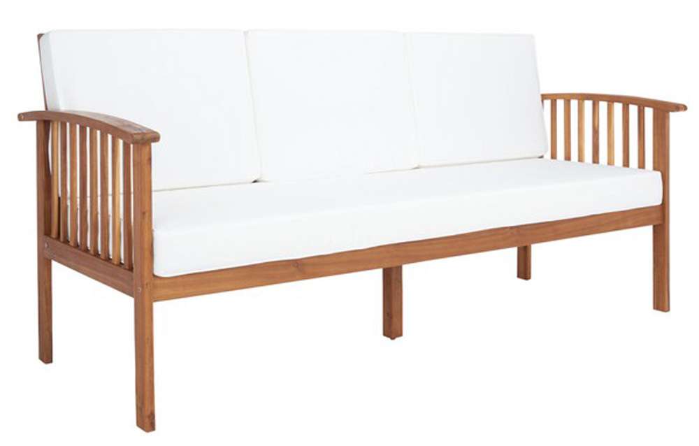 Safavieh - Finnick Outdoor Bench - Natural - Beige - PAT7303A veiw 3