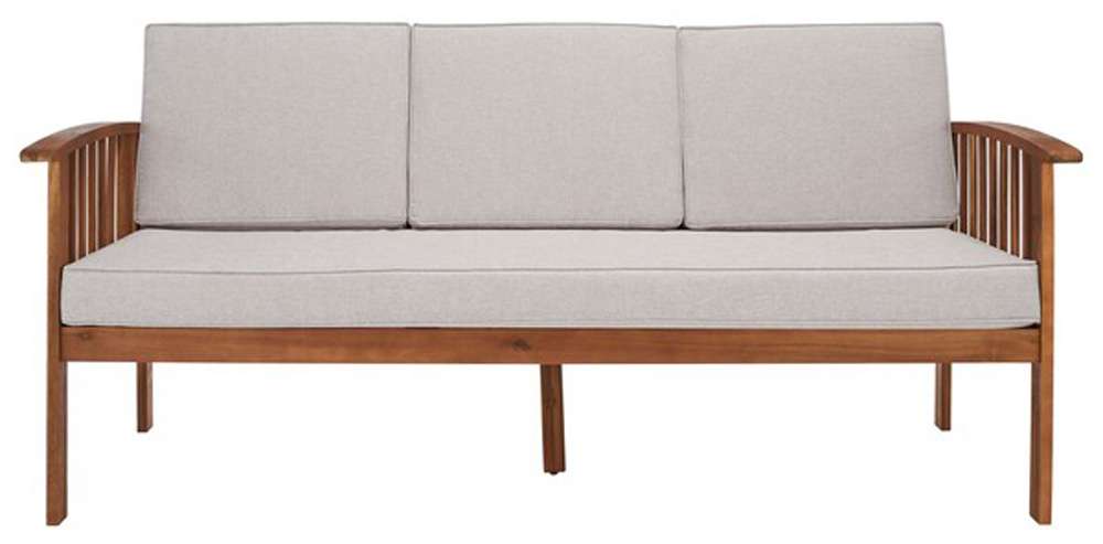 Safavieh - Finnick Outdoor Bench - Natural - Light Grey - PAT7303E veiw 1