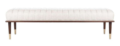 Safavieh - Couture - Flannery Mid-Century Bench - Cream - SFV9017A veiw 1