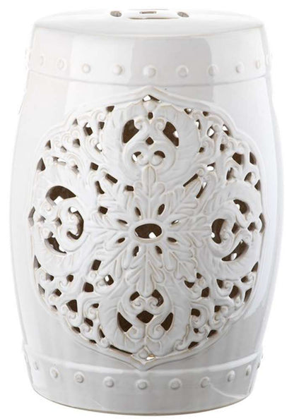 Safavieh - Flora Garden Stool - Antique White - ACS4527A veiw 1
