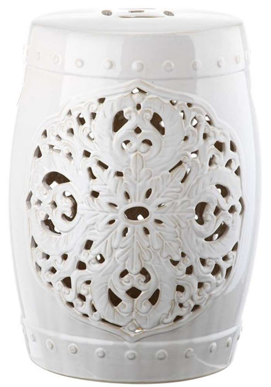 Safavieh - Flora Garden Stool - Antique White - ACS4527A veiw 1