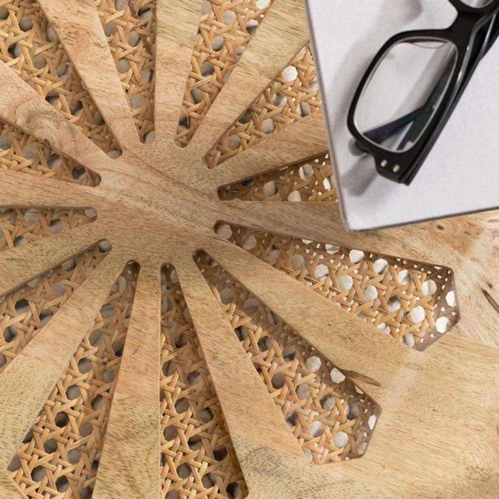 Safavieh - Flora Round Coffee Table - Natural - Brass - COF9005A veiw 2