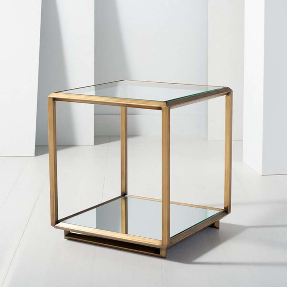 Safavieh - Couture - Florabella Mirrored Accent Table - Bronze - SFV9518A veiw 3