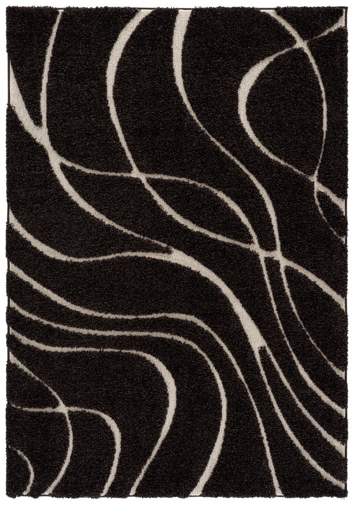 Safavieh - Florida Shag 471-2879 Dark Brown / Cream - 5.3" X 7.6" - SG471-2879-5 view 1