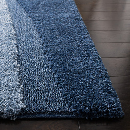 Safavieh - Florida Shag 473-6511 Dark Blue Ivory - 6" X 8" - SG473-6511-68 view 3