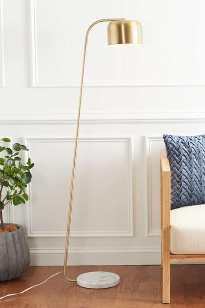 Safavieh - Foley 59in Floor Lamp - Gold - White Marble - FLL7001A veiw 1