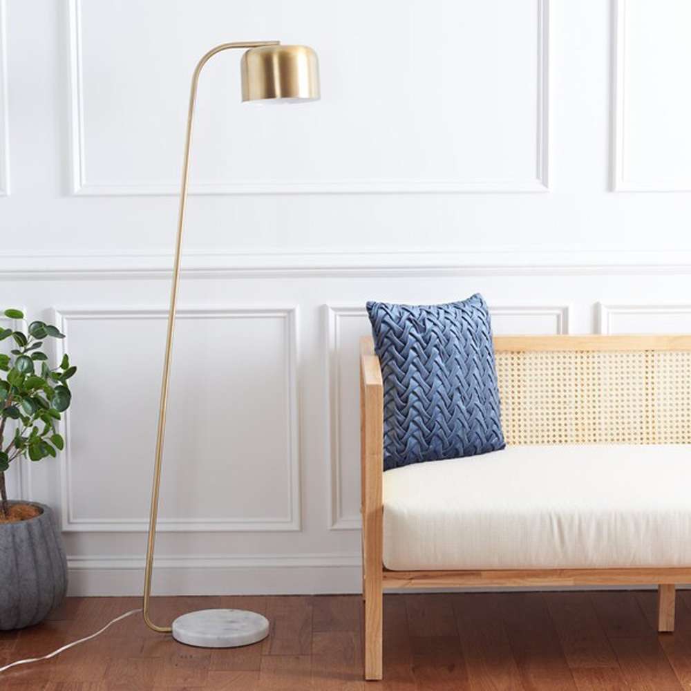 Safavieh - Foley 59in Floor Lamp - Gold - White Marble - FLL7001A veiw 2