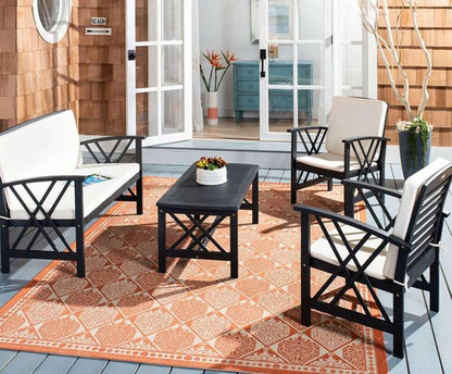 Safavieh - Fontana 4 Pc Outdoor Set - Black - Beige - PAT7008E veiw 2