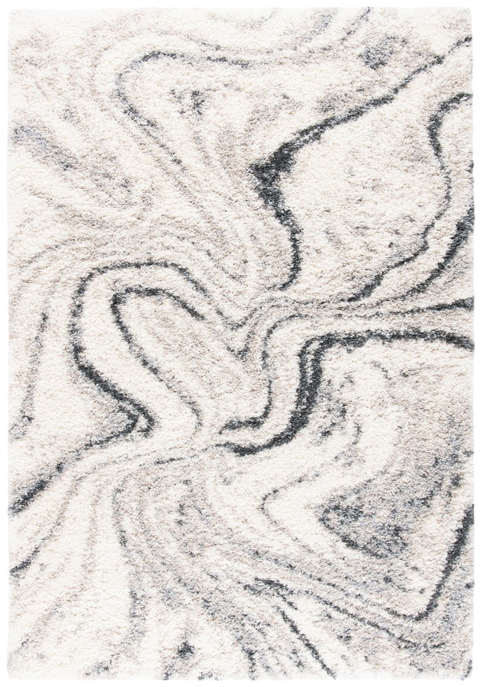 Safavieh - Fontana Shag 848A Ivory / Grey - 6" X 8" - FNT848A-68 view 1
