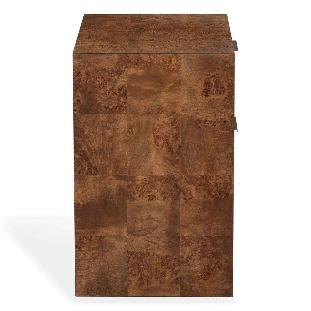 Safavieh - Francene Burl Wood Nightstand / Walnut Burl - SFV2228A view 4