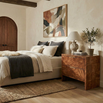Safavieh - Francene Burl Wood Nightstand / Walnut Burl - SFV2228A view 5