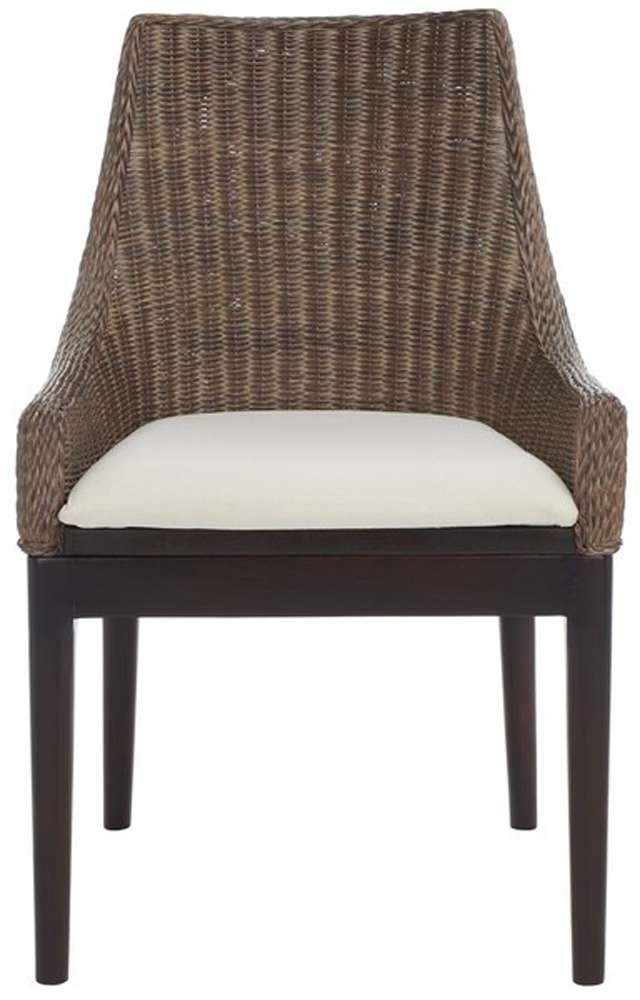 Safavieh - Franco Sloping Chair - Brown - White - SEA4000A veiw 1