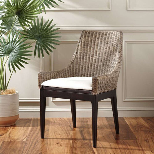 Safavieh - Franco Sloping Chair - Brown - White - SEA4000A veiw 2