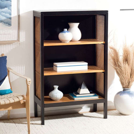 Safavieh - Franz 3 Shlf Wood Back Etagere - Black - Natural - ETG2104A veiw 2