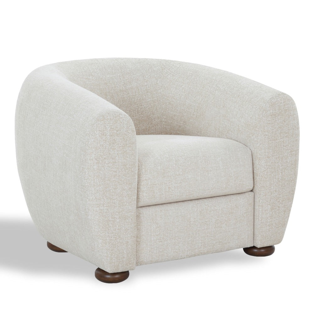 Safavieh - Freddy Barrel Back Accent Chair / Taupe - SFV5151A view 3