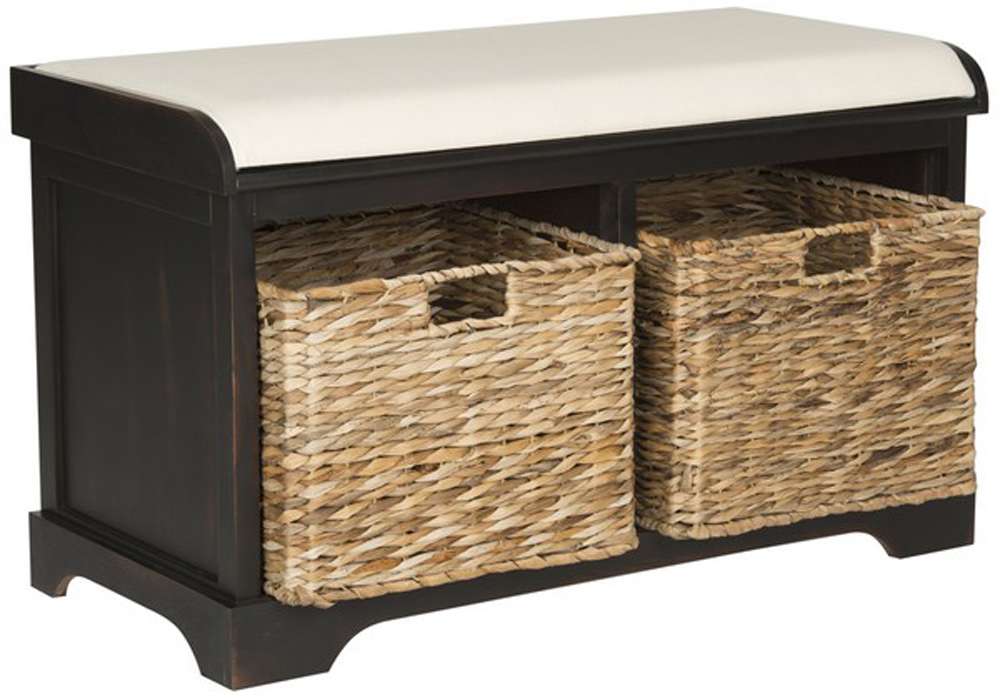 Safavieh - Freddy Storage Bench - Brown - AMH5736A veiw 3
