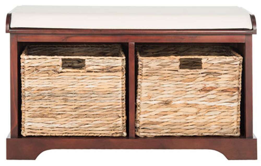 Safavieh - Freddy Storage Bench - Cherry - AMH5736E veiw 1