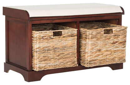 Safavieh - Freddy Storage Bench - Cherry - AMH5736E veiw 3