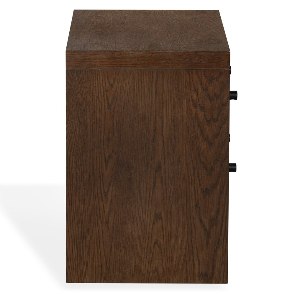 Safavieh - Frederick 2 Drawer Wood Nightstand / Dark Walnut - SFV2229A view 3
