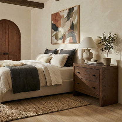 Safavieh - Frederick 2 Drawer Wood Nightstand / Dark Walnut - SFV2229A view 4