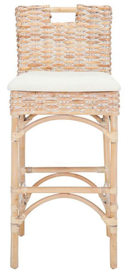 Safavieh - Fremont Barstool - White - White Washed - FOX6532D veiw 1