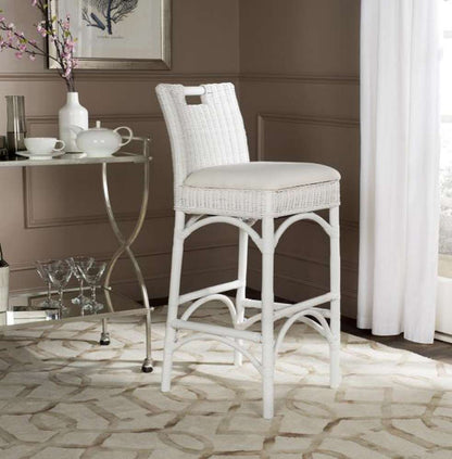 Safavieh - Fremont Barstool - White - White - FOX6532B veiw 2