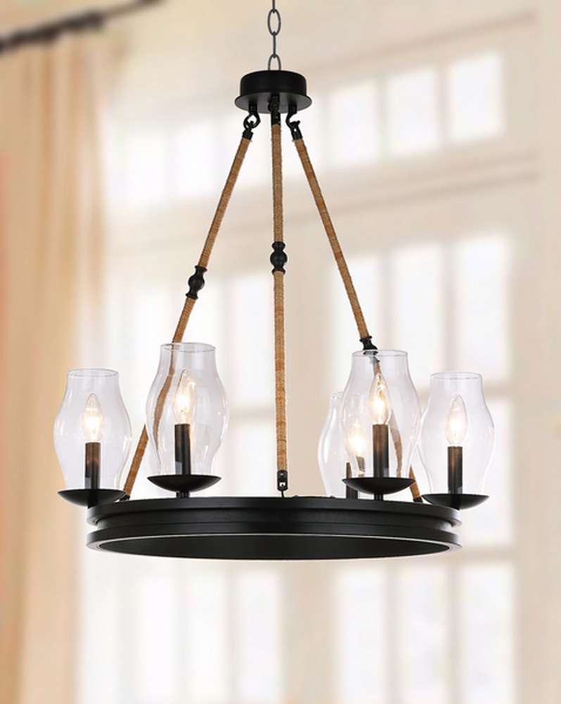 Safavieh - Fritz Chandelier - Black - LIT4393A veiw 1