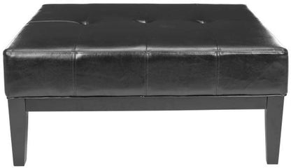Safavieh - Fulton Square Cocktail Ottoman - Black - HUD8237B veiw 1