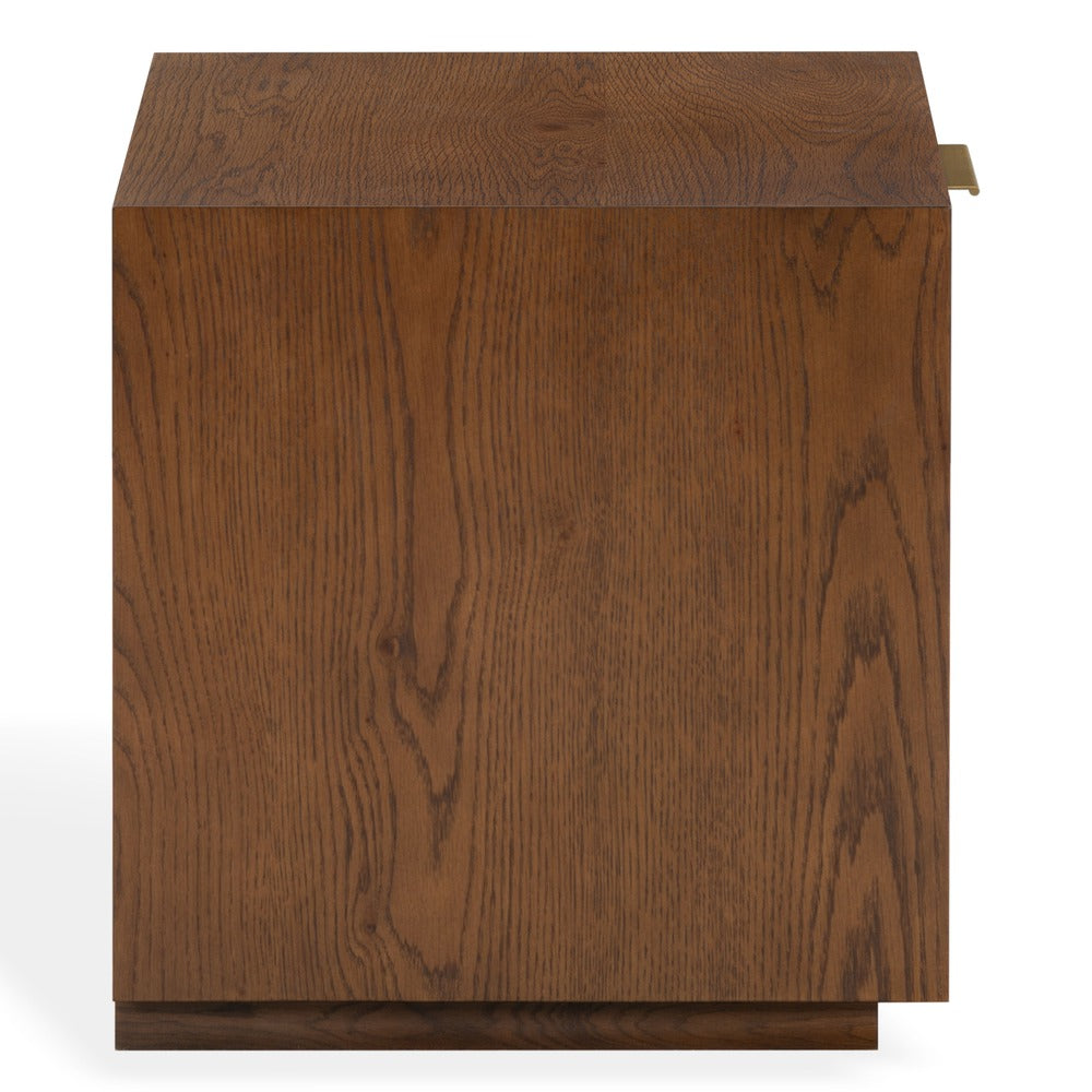 Safavieh - Gabribecca Wood 1 Drawer Nightstand / Walnut / Brass - SFV4278B view 4