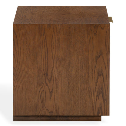 Safavieh - Gabribecca Wood 1 Drawer Nightstand / Walnut / Brass - SFV4278B view 4