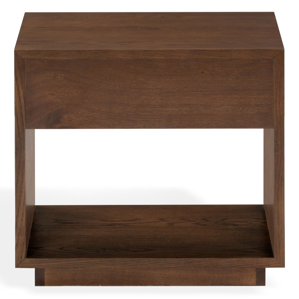 Safavieh - Gabribecca Wood 1 Drawer Nightstand / Walnut / Brass - SFV4278B view 5