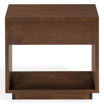 Safavieh - Gabribecca Wood 1 Drawer Nightstand / Walnut / Brass - SFV4278B view 5