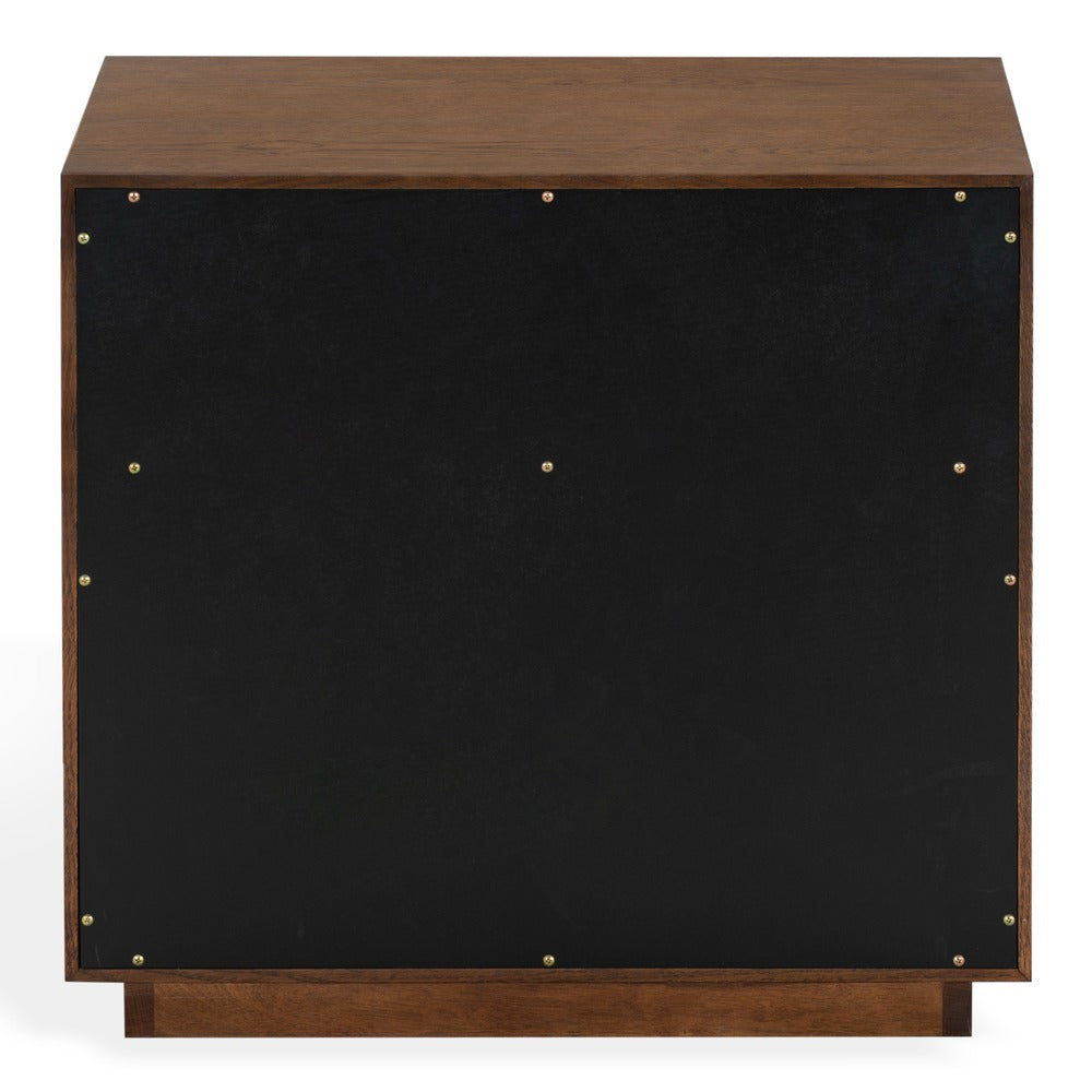 Safavieh - Gabribecca Wood 2 Drawer Nightstand / Walnut / Brass - SFV4279B view 5