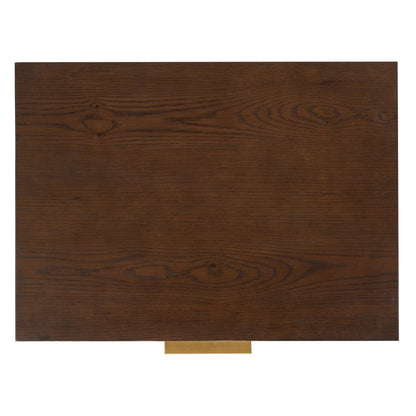 Safavieh - Gabribecca Wood 2 Drawer Nightstand / Walnut / Brass - SFV4279B view 6