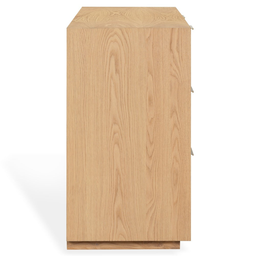 Safavieh - Gabribecca Wood 6 Drawer Dresser / Greige Oak / Brass - SFV4280A view 4