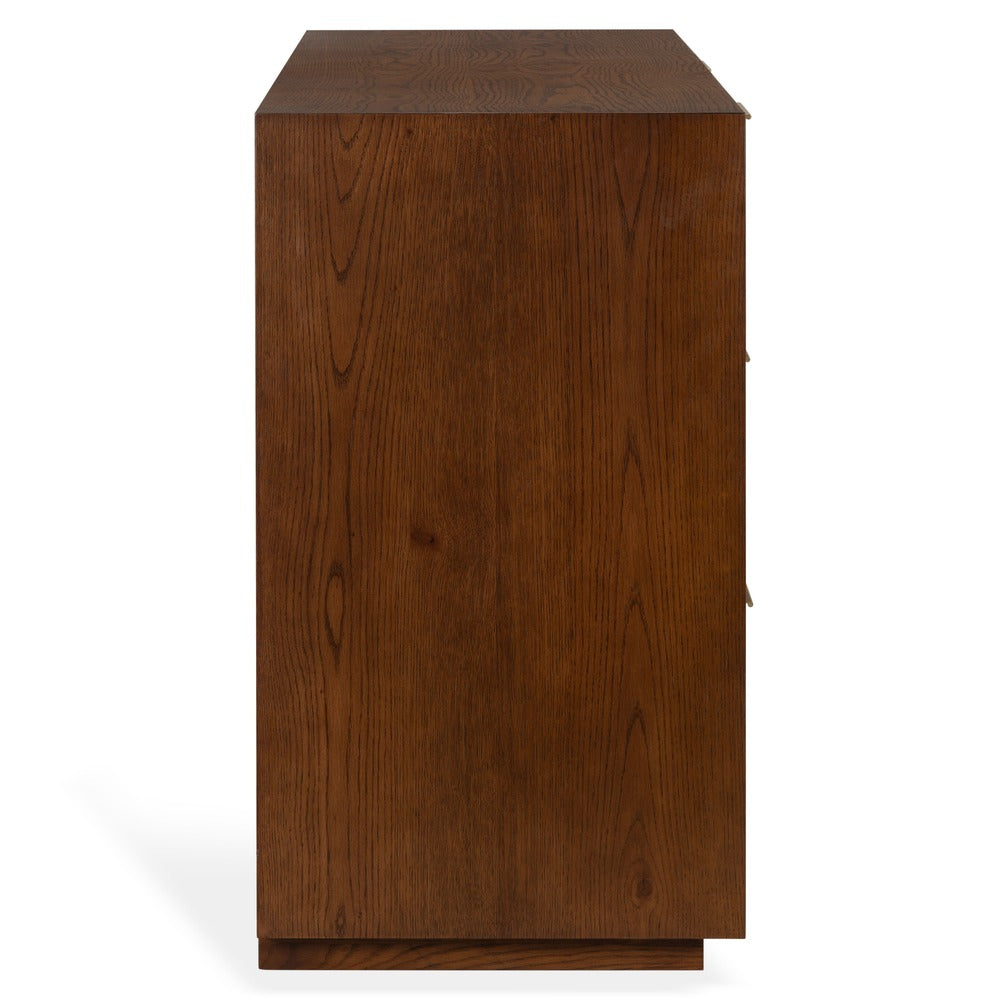 Safavieh - Gabribecca Wood 6 Drawer Dresser / Walnut / Brass - SFV4280B view 4