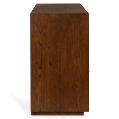 Safavieh - Gabribecca Wood 6 Drawer Dresser / Walnut / Brass - SFV4280B view 4