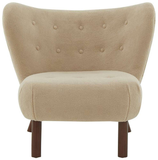 Safavieh - Couture - Gabriel Modern Wingback Chair - Tan - Dark Brown - SFV4818B veiw 1