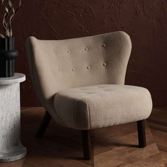 Safavieh - Couture - Gabriel Modern Wingback Chair - Tan - Dark Brown - SFV4818B veiw 2